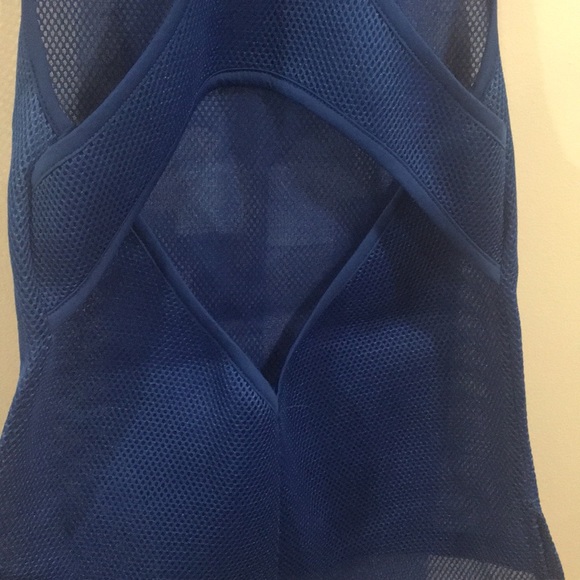 REHAB Assymetrical BLUE Knit Jersey 03 TANK TOP - Picture 14 of 14